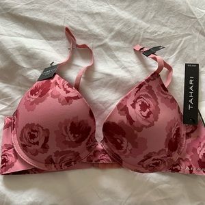 TAHARI PINK FLORAL BRA